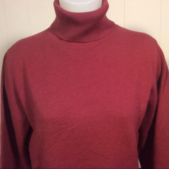 Lands’ End Womens Cashmere Turtleneck Sweater size Small - Picture 2 of 7